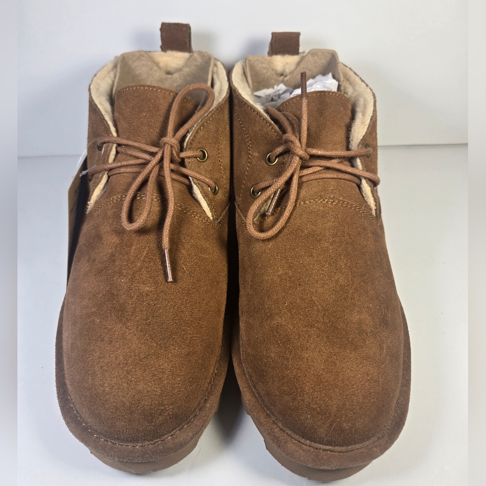 Bearpaw Mens Spencer Ankle Boots Size 9.5 Hickory II 2055M Neverwet - Picture 3 of 10